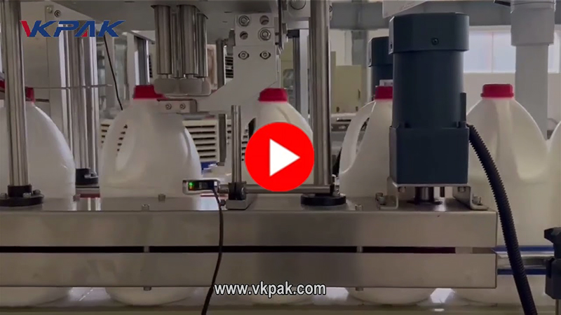 Linha de enchimento anticorrosiva para alvejante de 1 galão