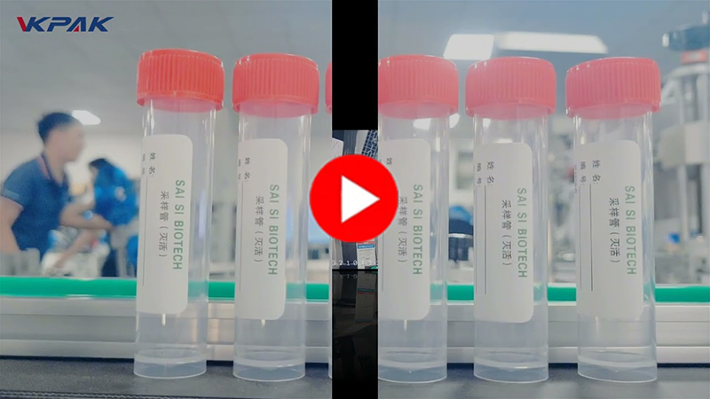 Máquina automática de etiquetagem horizontal de adesivos