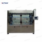 Máquina de enchimento de transbordamento de garrafas de vidro espumosas líquidas lineares automáticas