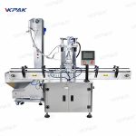 Máquina de tampar rosca de mandril de garrafa de cabeça única servo linear automática