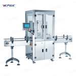 Máquina automática de etiquetagem, selagem, costura, latas de metal