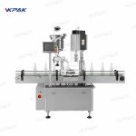 Máquina automática de tampar garrafas plásticas rotativas para linha de enchimento