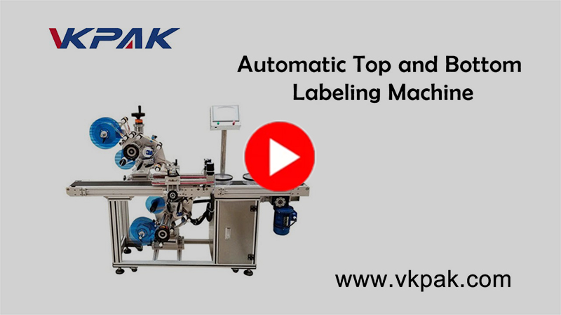 Máquina automática de etiquetagem superior e inferior