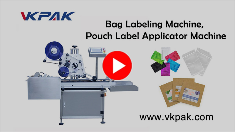 Máquina de etiquetagem de sacos, máquina aplicadora de etiquetas de bolsas