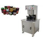 Máquina de fechamento de potes de vidro a vácuo semiautomática para fechamento de tampas de metal
