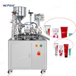 Máquina de enchimento e selagem ultrassônica de tubos laminados de plástico semiautomática