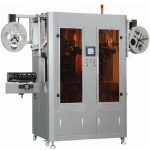 Máquina automática de rotulagem de mangas para copos e garrafas de bebida com cabeça dupla