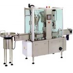 Máquina automática rotativa de enchimento e fechamento de garrafas de pó médico farmacêutico