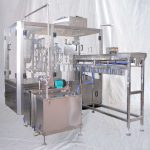 Máquina de enchimento e selagem de suco de leite de soja com bico automático