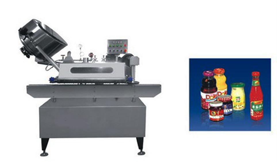 Button-controlled system glass Jar twist off Steam Capper equipment vacuum capping machine for sauce Máquina de fechamento a vácuo controlada por botão twist off.jpg