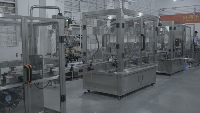 aceitação de fábrica de linha de enchimento de pó solto.JPG