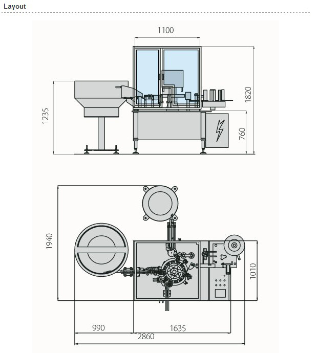 high speed syringe filling closer pharmaceutical equipment layout da máquina de enchimento e fechamento.jpg
