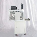 Máquina de impressão e aplicação de etiquetas dobráveis semiautomáticas para cabos e fios