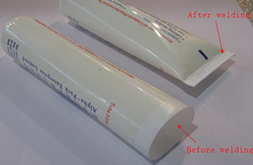 welding samples by ultrasonic tube sealer amostras de soldagem pelo selador de tubos ultrassônico.jpg