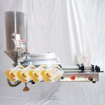Máquina de enchimento de sacos pré-fabricados com bico pneumático semiautomático
