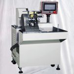 Máquina de etiquetagem de bandeira de adesivo de cabo de alimentação semiautomática