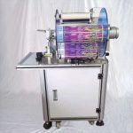 Máquina de etiquetagem de etiquetas dobráveis de salsicha semiautomática