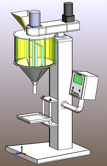 CAD illustration of powder filling machine desenho ilustração para filler.jpg